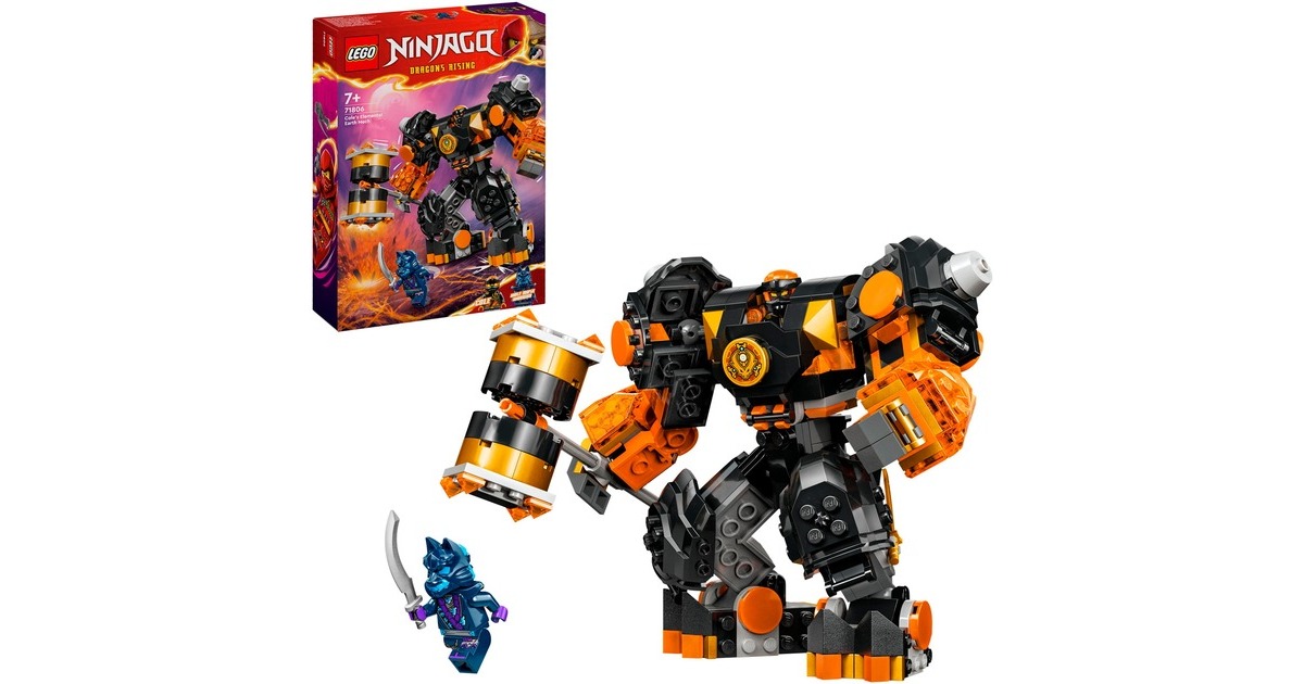 LEGO 71806 Ninjago Coles Erdmech, Konstruktionsspielzeug