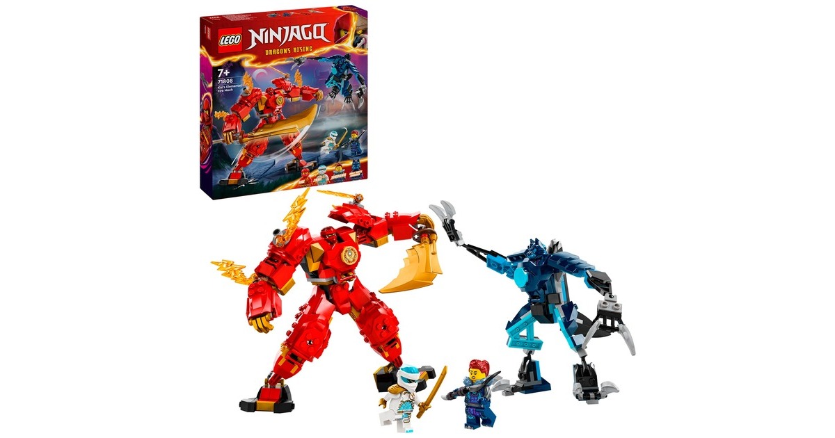 LEGO 71808 Ninjago Kais Feuermech, Konstruktionsspielzeug