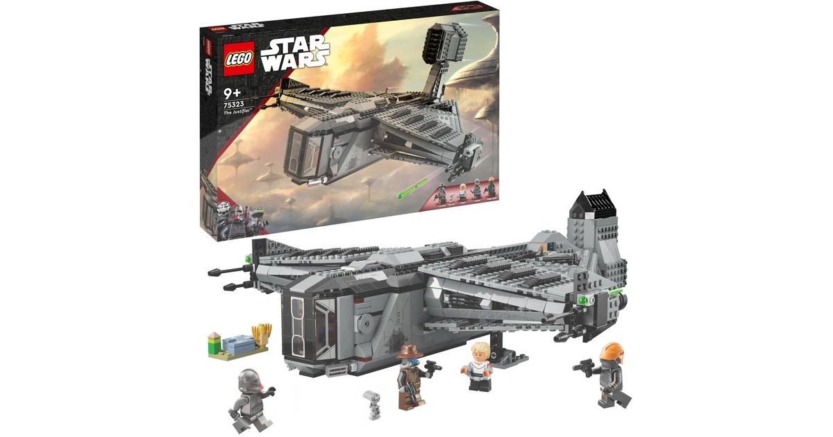 LEGO 75323 Star Wars Die Justifier, Konstruktionsspielzeug(Sternenschiff mit Cad Bane Minifigur und Droide Todo 360, The Bad Batch Set)