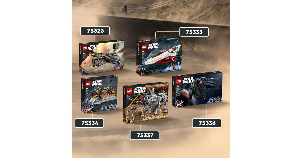 LEGO 75323 Star Wars Die Justifier, Konstruktionsspielzeug(Sternenschiff mit Cad Bane Minifigur und Droide Todo 360, The Bad Batch Set)