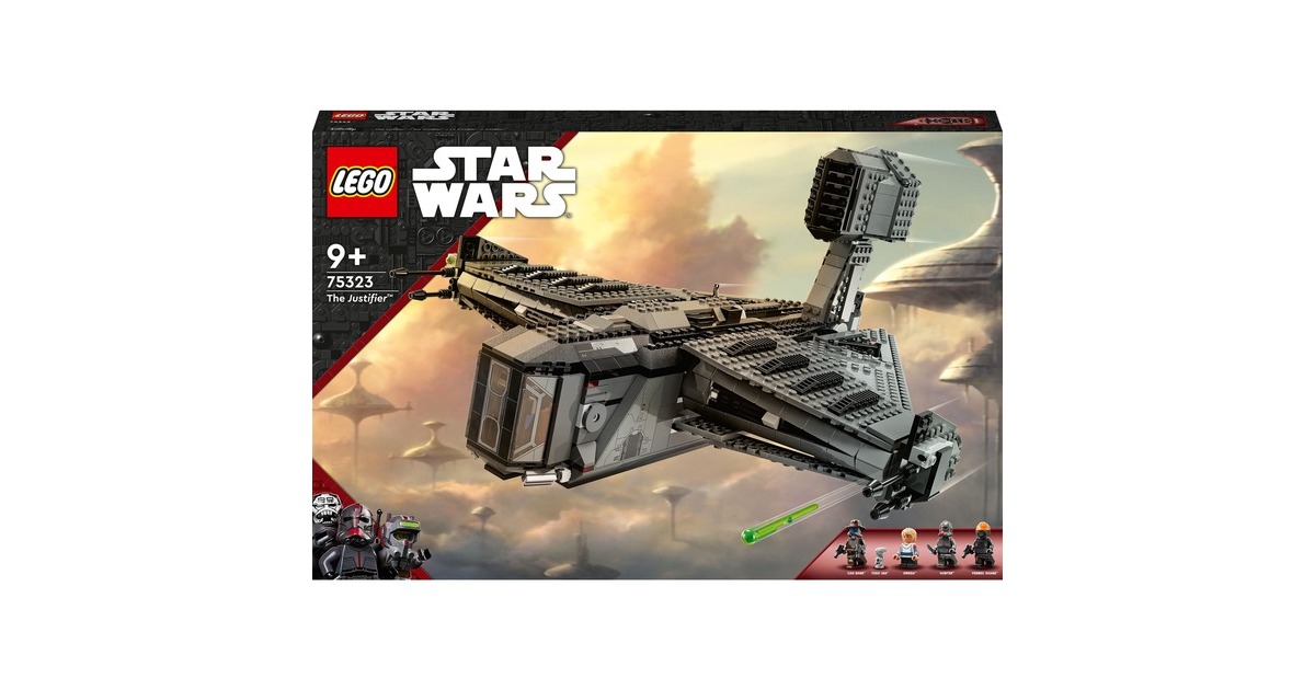 LEGO 75323 Star Wars Die Justifier, Konstruktionsspielzeug(Sternenschiff mit Cad Bane Minifigur und Droide Todo 360, The Bad Batch Set)
