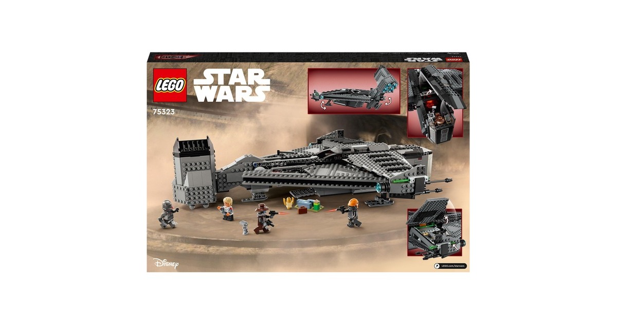 LEGO 75323 Star Wars Die Justifier, Konstruktionsspielzeug(Sternenschiff mit Cad Bane Minifigur und Droide Todo 360, The Bad Batch Set)