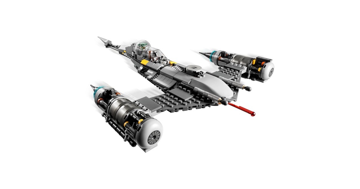 LEGO 75325 Star Wars Der N-1 Starfighter des Mandalorianers, Konstruktionsspielzeug(aus Das Buch von Boba Fett, Spielzeug zum Bauen, Set mit Figur des Baby Yoda)
