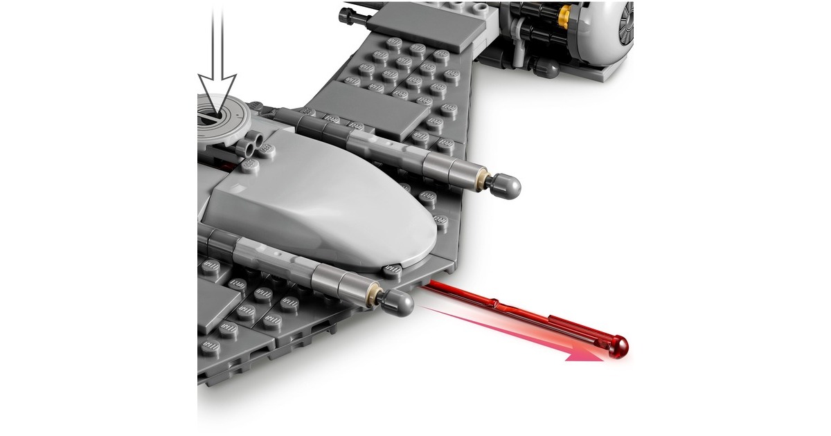 LEGO 75325 Star Wars Der N-1 Starfighter des Mandalorianers, Konstruktionsspielzeug(aus Das Buch von Boba Fett, Spielzeug zum Bauen, Set mit Figur des Baby Yoda)