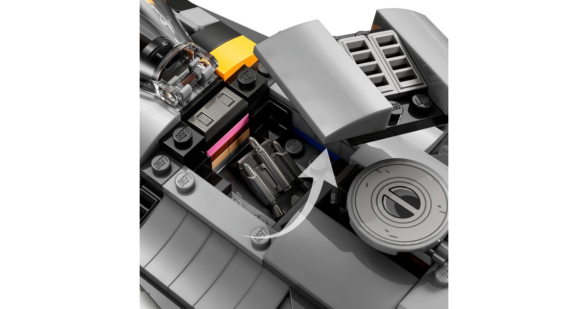 LEGO 75325 Star Wars Der N-1 Starfighter des Mandalorianers, Konstruktionsspielzeug(aus Das Buch von Boba Fett, Spielzeug zum Bauen, Set mit Figur des Baby Yoda)