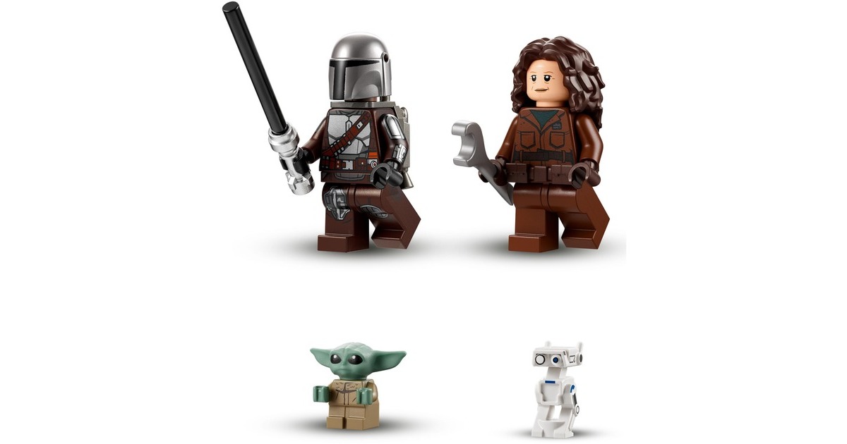 LEGO 75325 Star Wars Der N-1 Starfighter des Mandalorianers, Konstruktionsspielzeug(aus Das Buch von Boba Fett, Spielzeug zum Bauen, Set mit Figur des Baby Yoda)