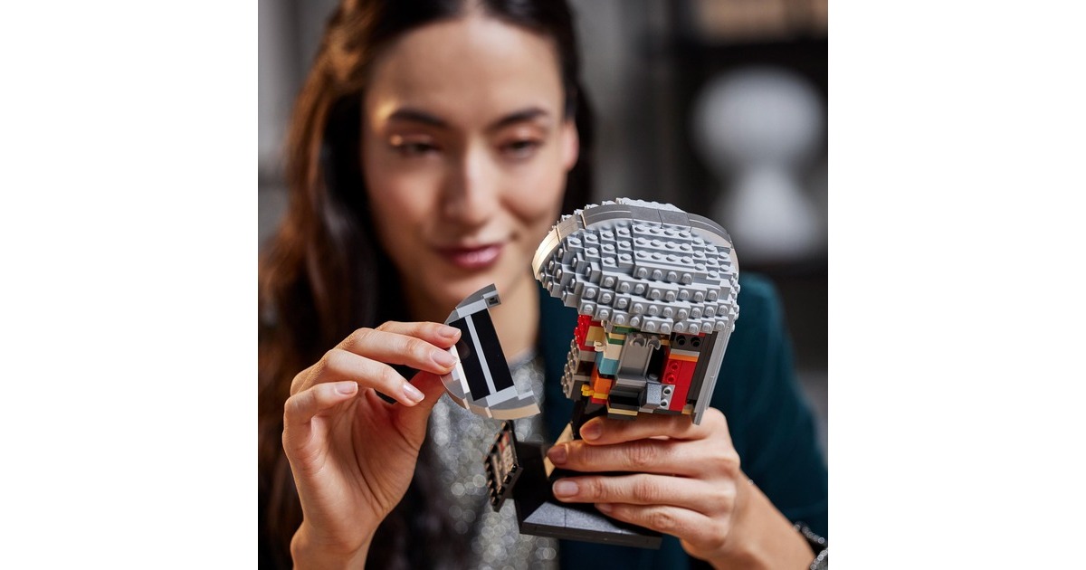 LEGO 75328 Star Wars Mandalorianer Helm, Konstruktionsspielzeug(Sammlerstück und ein tolles Geschenk für Erwachsene, Bausatz, Zimmer-Deko)