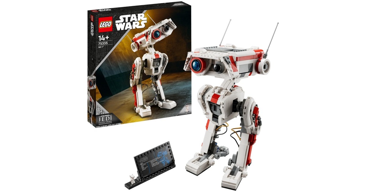LEGO 75335 Star Wars BD-1, Konstruktionsspielzeug(Modellbausatz, bewegliche Droidenfigur)