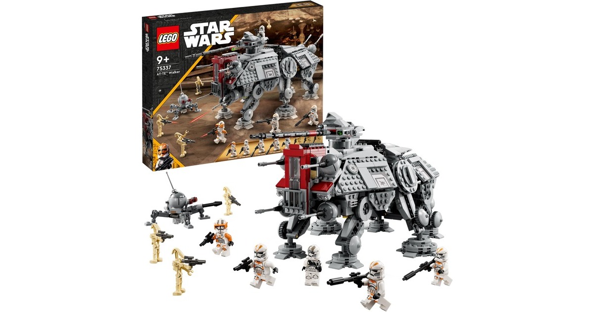 LEGO 75337 Star Wars AT-TE Walker, Konstruktionsspielzeug(Die Rache der Sith-Set mit Minifiguren)