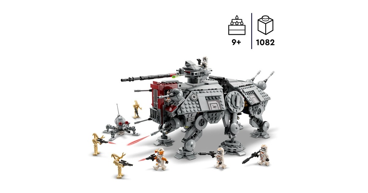 LEGO 75337 Star Wars AT-TE Walker, Konstruktionsspielzeug(Die Rache der Sith-Set mit Minifiguren)