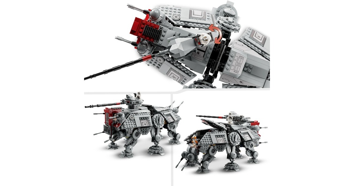 LEGO 75337 Star Wars AT-TE Walker, Konstruktionsspielzeug(Die Rache der Sith-Set mit Minifiguren)