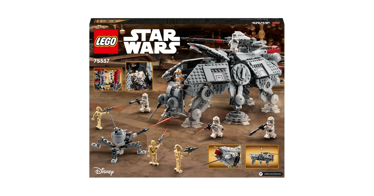 LEGO 75337 Star Wars AT-TE Walker, Konstruktionsspielzeug(Die Rache der Sith-Set mit Minifiguren)