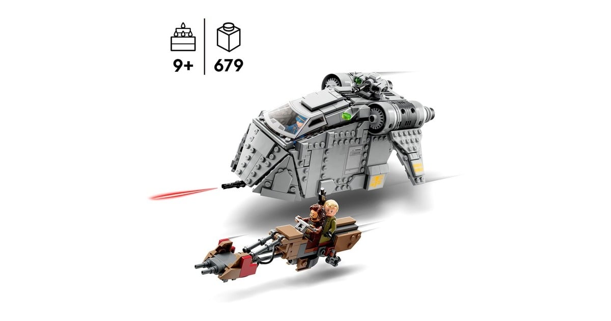 LEGO 75338 Star Wars Überfall auf Ferrix, Konstruktionsspielzeug(Andor Set, mit Mobilem Tac-Pod, Speeder Bike und 3 Minifiguren)