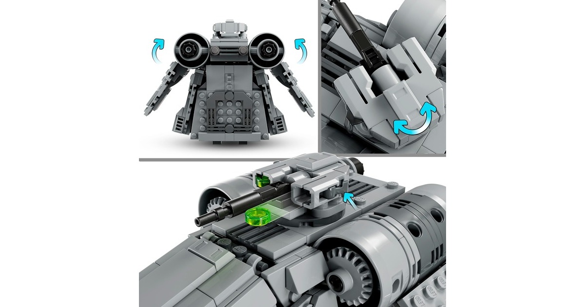 LEGO 75338 Star Wars Überfall auf Ferrix, Konstruktionsspielzeug(Andor Set, mit Mobilem Tac-Pod, Speeder Bike und 3 Minifiguren, Outlet)