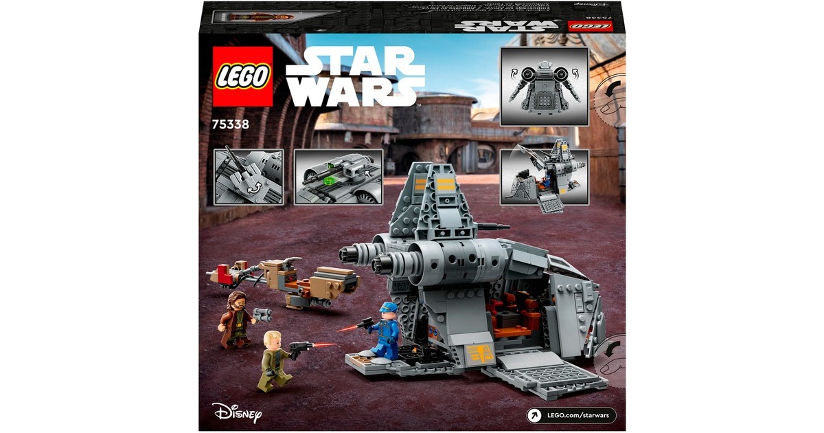 LEGO 75338 Star Wars Überfall auf Ferrix, Konstruktionsspielzeug(Andor Set, mit Mobilem Tac-Pod, Speeder Bike und 3 Minifiguren, Outlet)