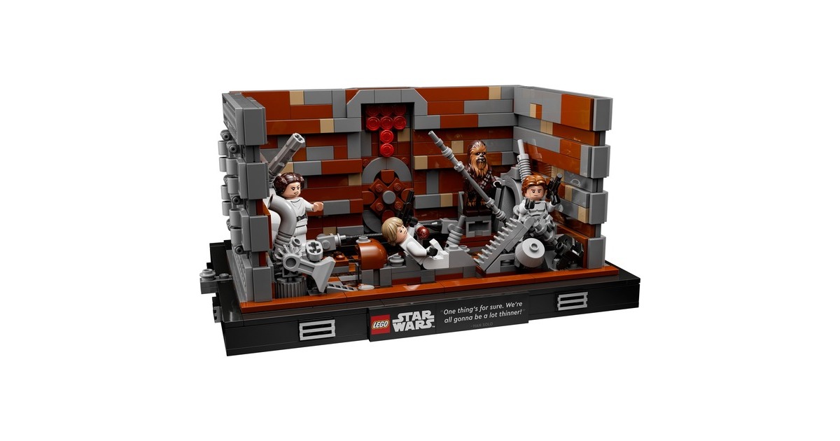 LEGO 75339 Star Wars Müllpresse im Todesstern – Diorama, Konstruktionsspielzeug
