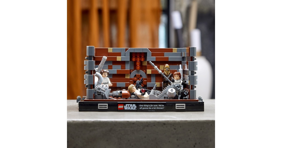 LEGO 75339 Star Wars Müllpresse im Todesstern – Diorama, Konstruktionsspielzeug