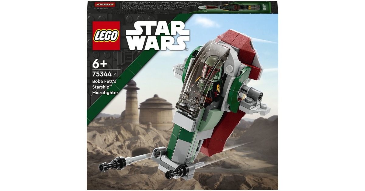 LEGO 75344 Star Wars Boba Fetts Starship - Microfighter, Konstruktionsspielzeug