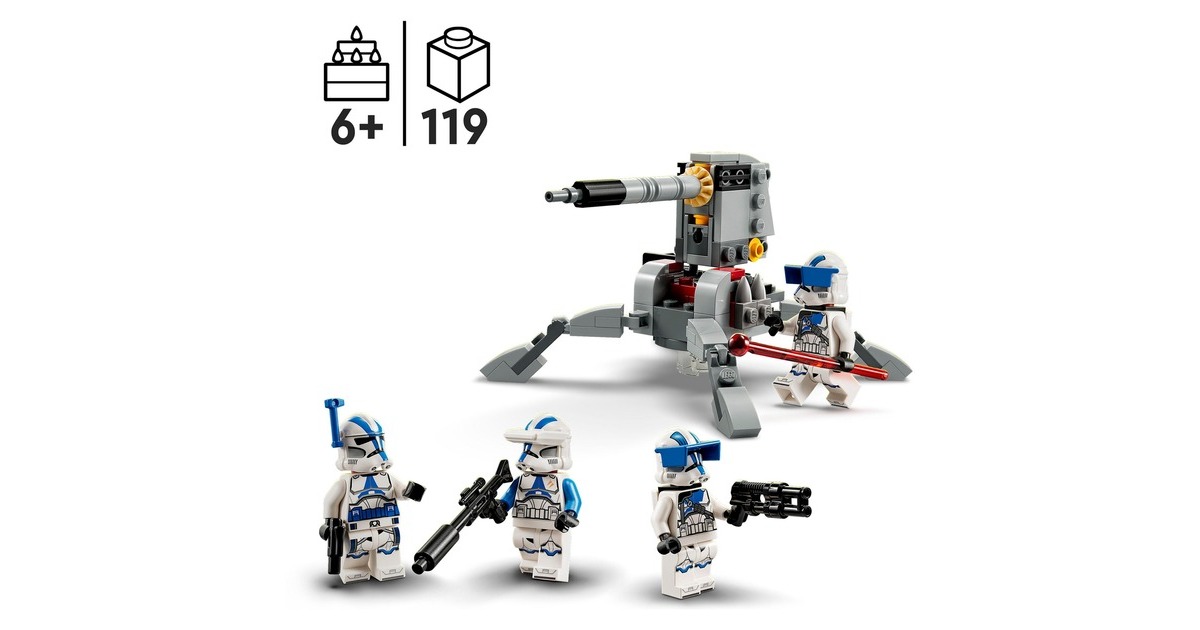 LEGO 75345 Star Wars 501st Clone Troopers Battle Pack, Konstruktionsspielzeug