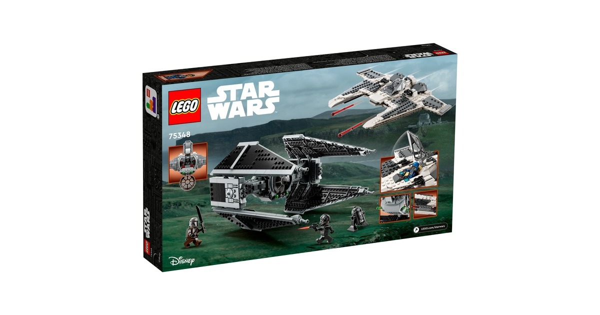 LEGO 75348 Star Wars Mandalorianischer Fang Fighter vs. TIE Interceptor, Konstruktionsspielzeug