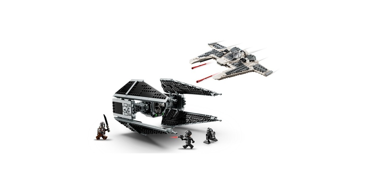 LEGO 75348 Star Wars Mandalorianischer Fang Fighter vs. TIE Interceptor, Konstruktionsspielzeug