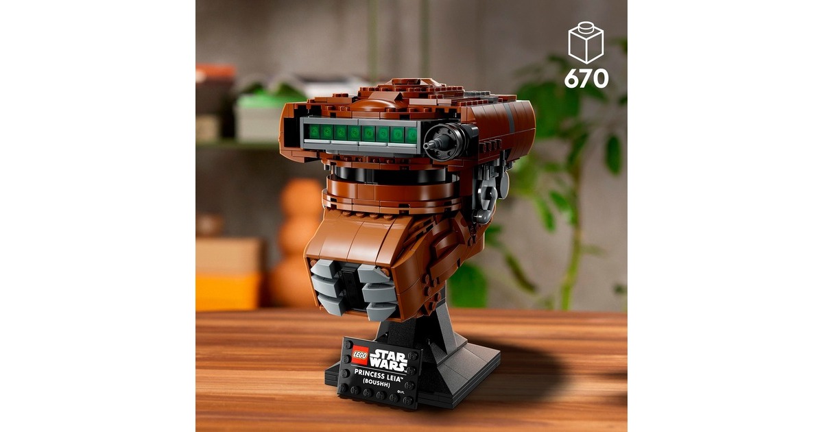 LEGO 75351 Star Wars Prinzessin Leia (Boushh) Helm, Konstruktionsspielzeug