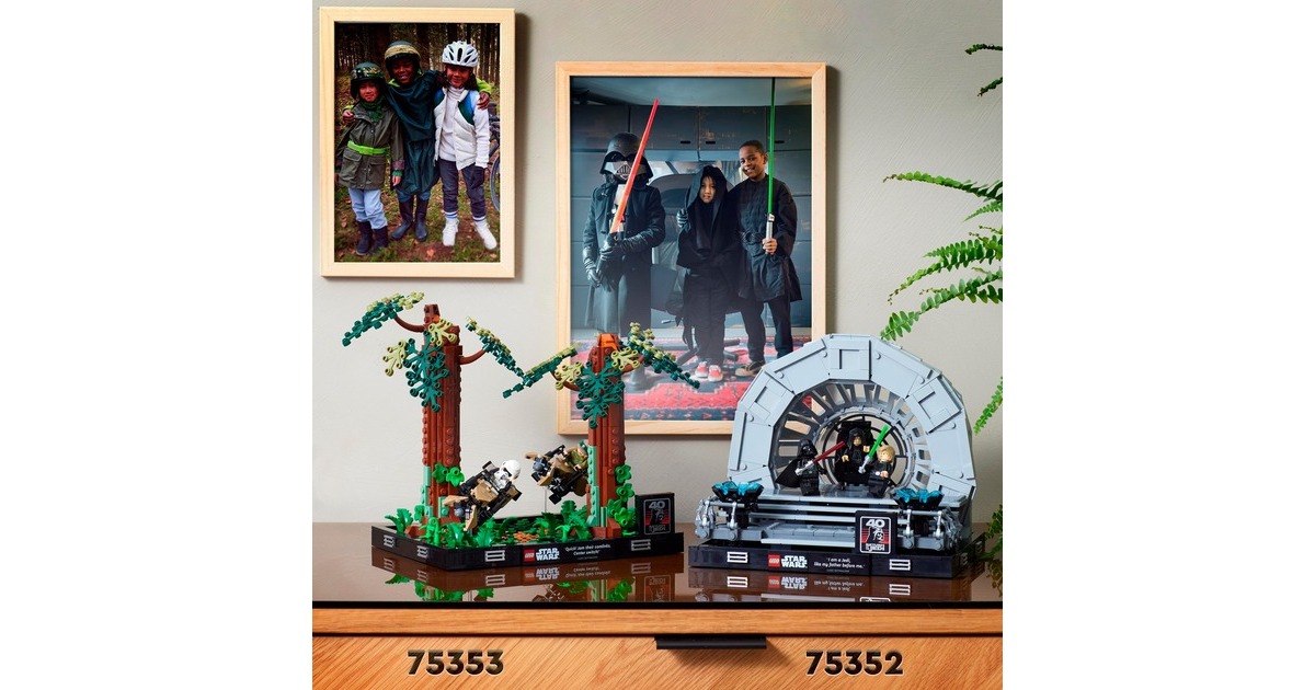 LEGO 75353 Star Wars Verfolgungsjagd auf Endor - Diorama, Konstruktionsspielzeug
