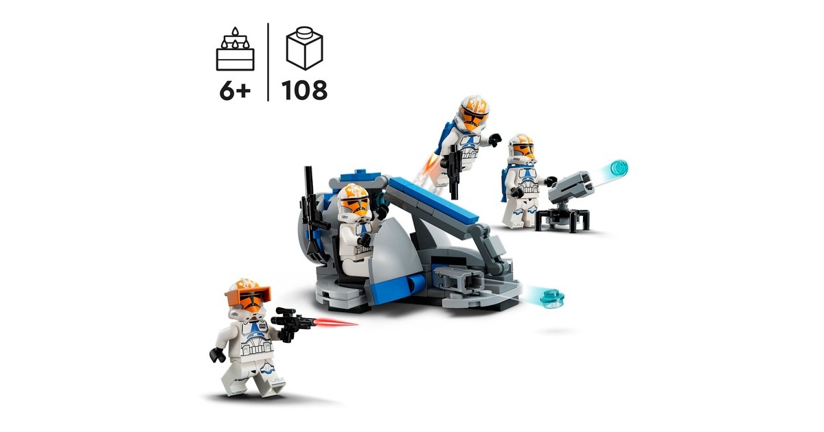 LEGO 75359 Star Wars Ahsokas Clone Trooper der 332. Kompanie - Battle Pack, Konstruktionsspielzeug
