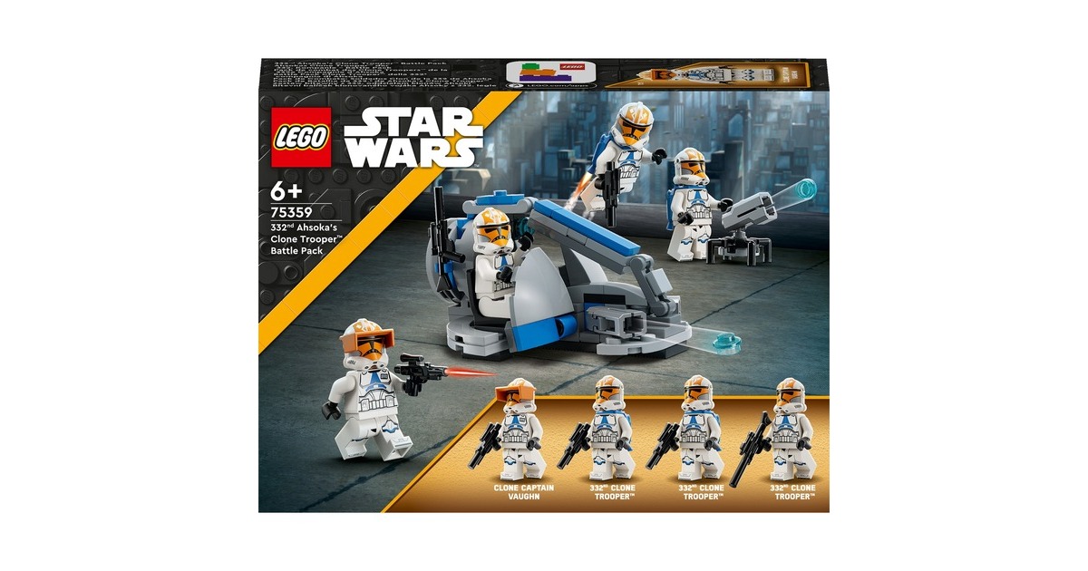 LEGO 75359 Star Wars Ahsokas Clone Trooper der 332. Kompanie - Battle Pack, Konstruktionsspielzeug
