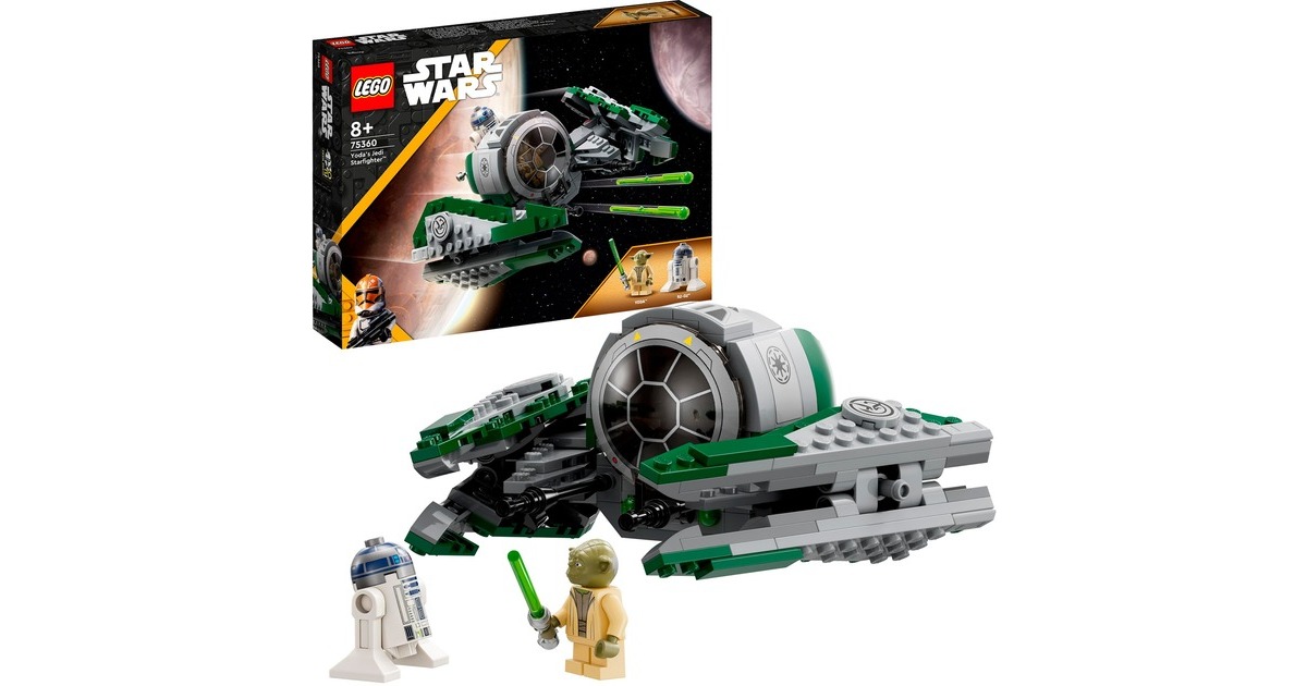 LEGO 75360 Star Wars Yodas Jedi Starfighter, Konstruktionsspielzeug