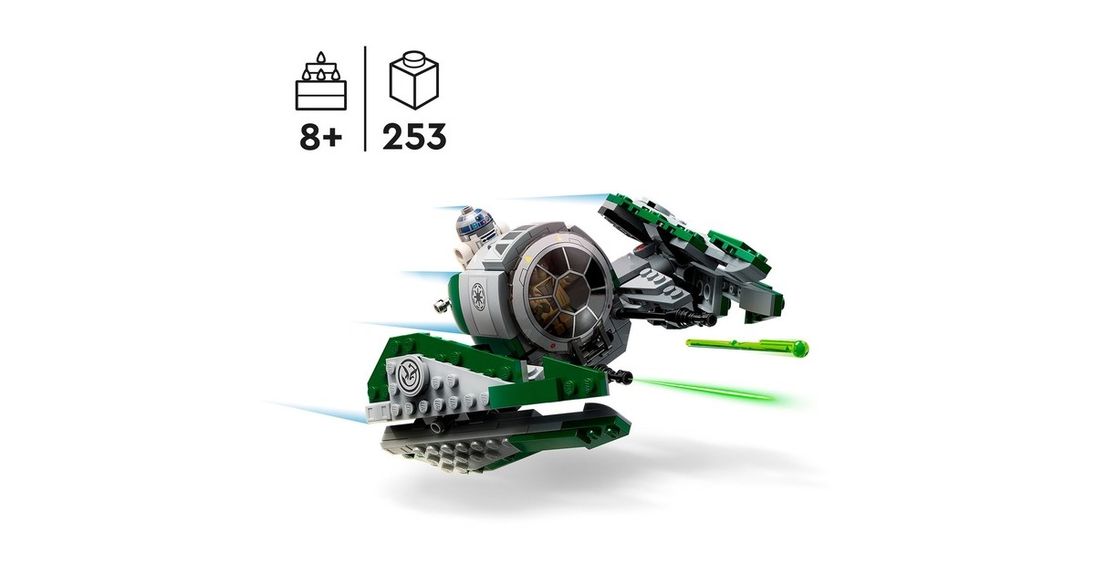 LEGO 75360 Star Wars Yodas Jedi Starfighter, Konstruktionsspielzeug