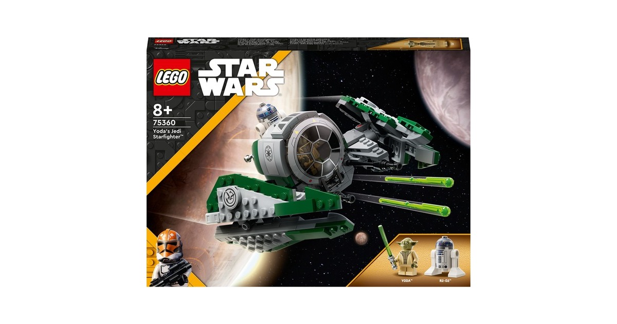 LEGO 75360 Star Wars Yodas Jedi Starfighter, Konstruktionsspielzeug
