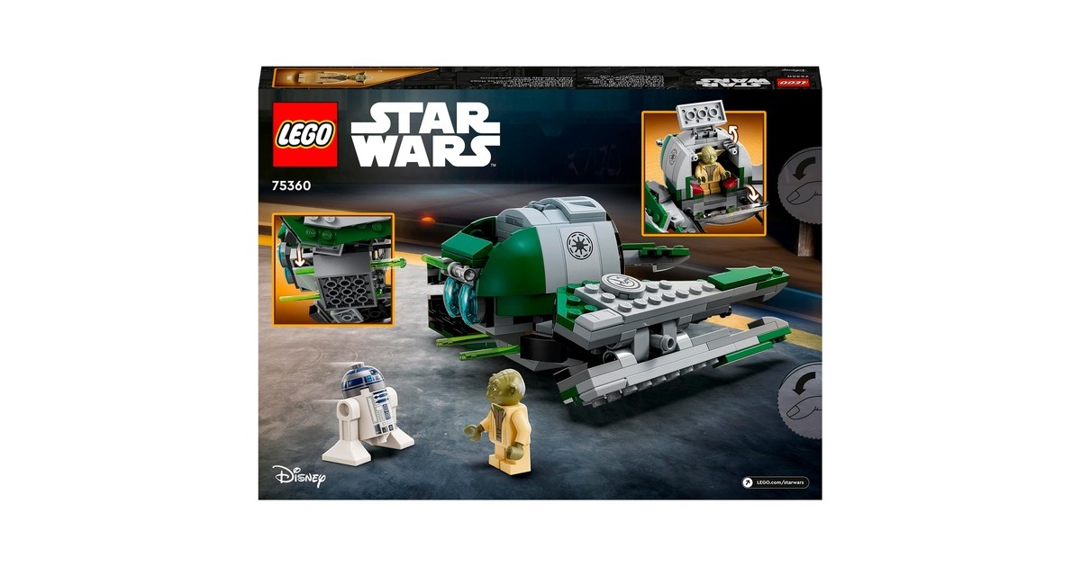 LEGO 75360 Star Wars Yodas Jedi Starfighter, Konstruktionsspielzeug