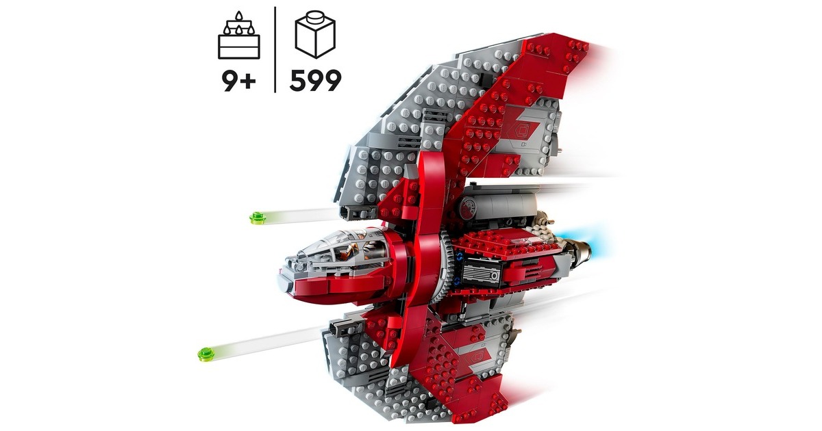 LEGO 75362 Star Wars Ahsoka Tanos T-6 Jedi Shuttle, Konstruktionsspielzeug