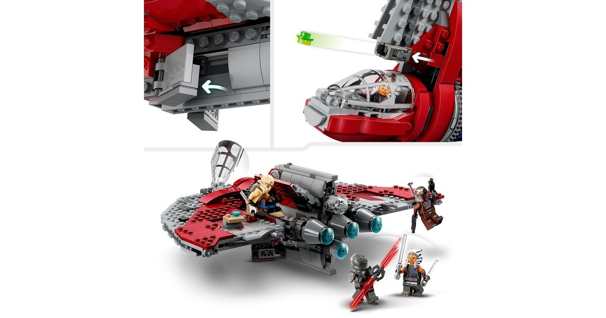 LEGO 75362 Star Wars Ahsoka Tanos T-6 Jedi Shuttle, Konstruktionsspielzeug