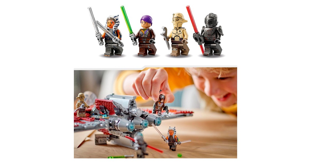 LEGO 75362 Star Wars Ahsoka Tanos T-6 Jedi Shuttle, Konstruktionsspielzeug