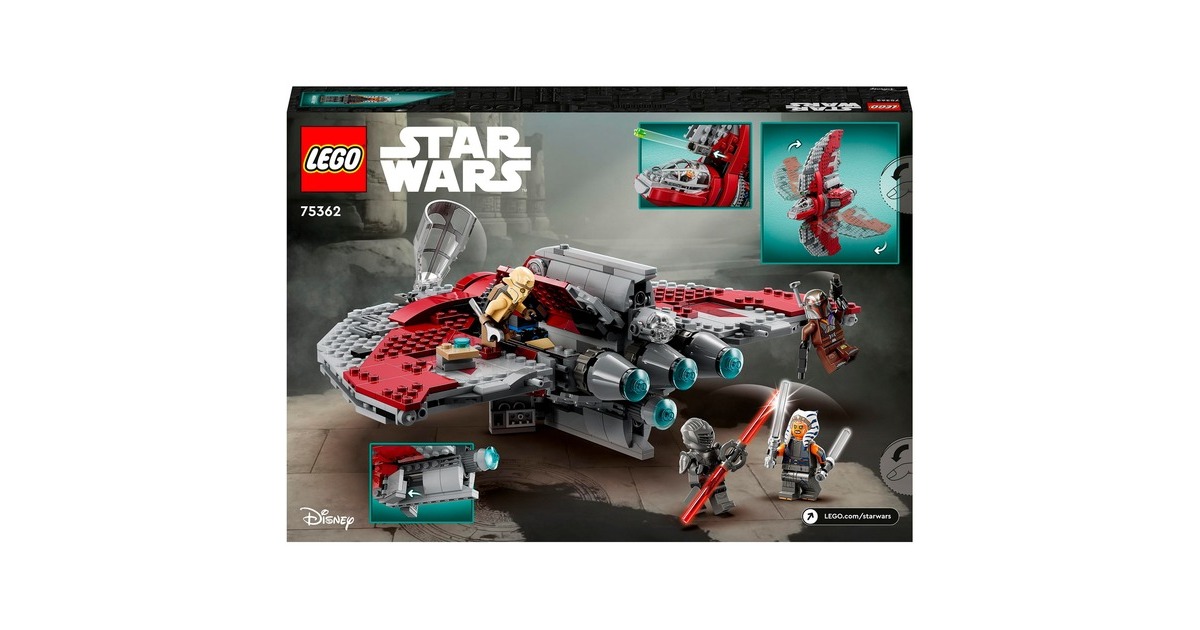 LEGO 75362 Star Wars Ahsoka Tanos T-6 Jedi Shuttle, Konstruktionsspielzeug