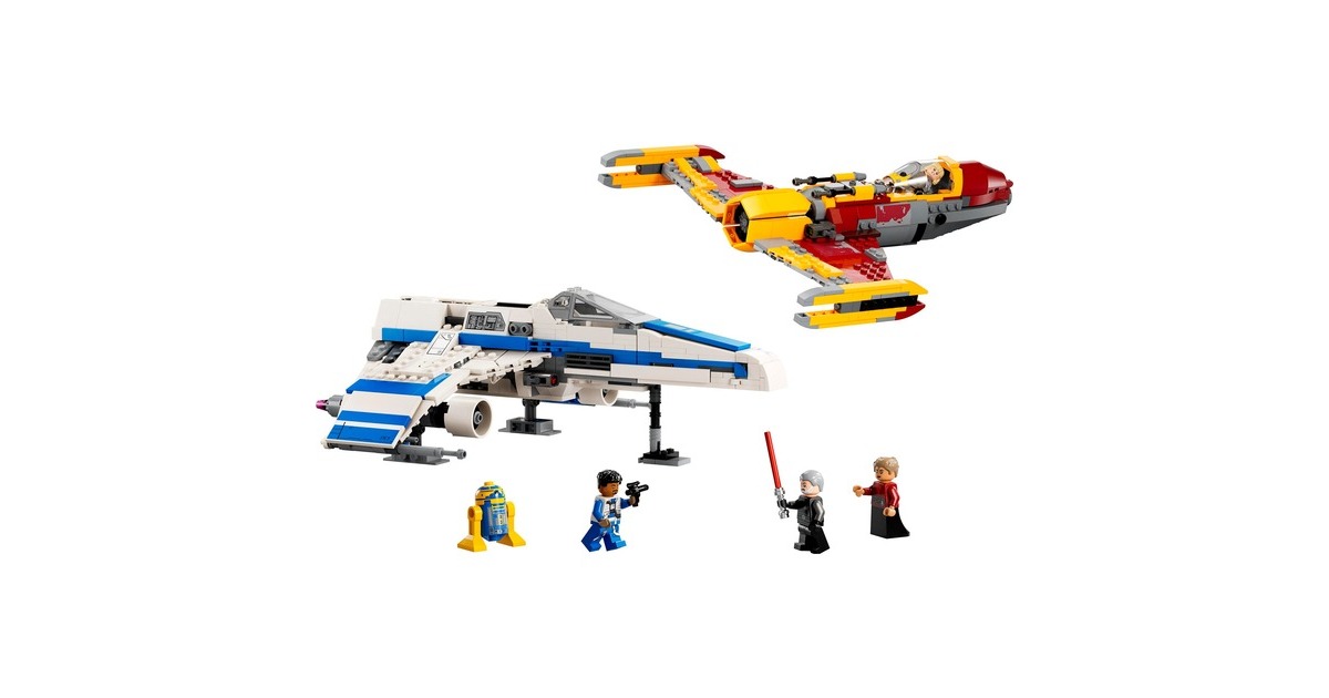 LEGO 75364 Star Wars New Republic E-Wing vs. Shin Hatis Starfighter, Konstruktionsspielzeug