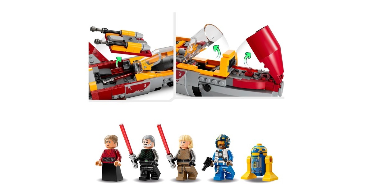 LEGO 75364 Star Wars New Republic E-Wing vs. Shin Hatis Starfighter, Konstruktionsspielzeug