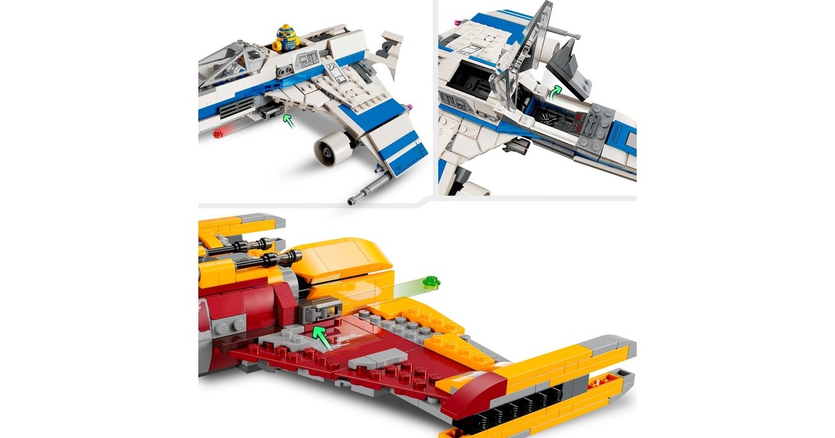 LEGO 75364 Star Wars New Republic E-Wing vs. Shin Hatis Starfighter, Konstruktionsspielzeug