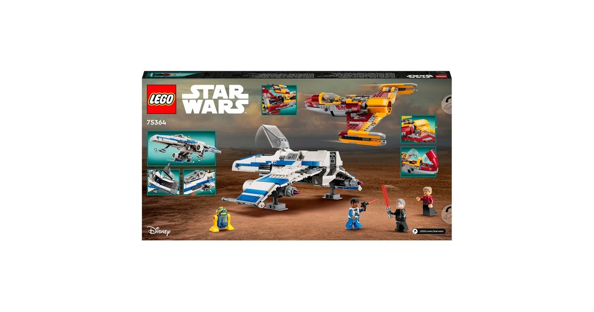 LEGO 75364 Star Wars New Republic E-Wing vs. Shin Hatis Starfighter, Konstruktionsspielzeug