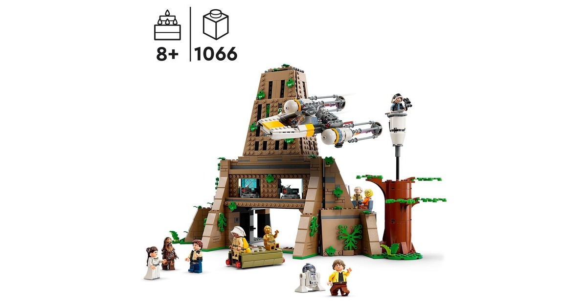 LEGO 75365 Star Wars Rebellenbasis auf Yavin 4, Konstruktionsspielzeug