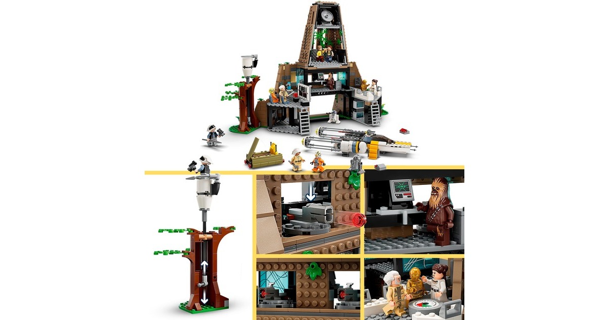 LEGO 75365 Star Wars Rebellenbasis auf Yavin 4, Konstruktionsspielzeug