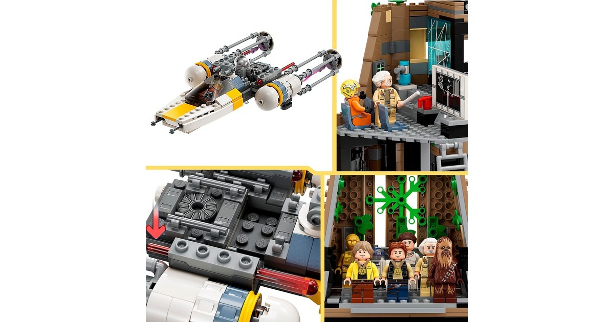LEGO 75365 Star Wars Rebellenbasis auf Yavin 4, Konstruktionsspielzeug