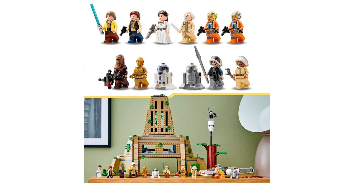 LEGO 75365 Star Wars Rebellenbasis auf Yavin 4, Konstruktionsspielzeug