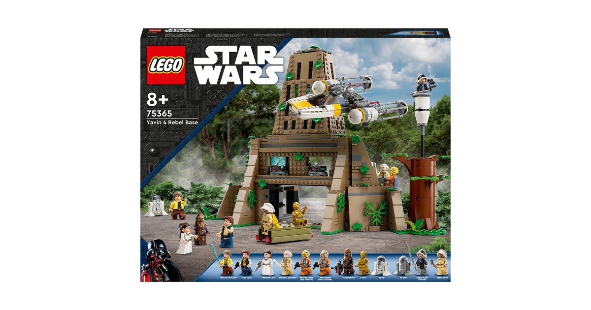 LEGO 75365 Star Wars Rebellenbasis auf Yavin 4, Konstruktionsspielzeug
