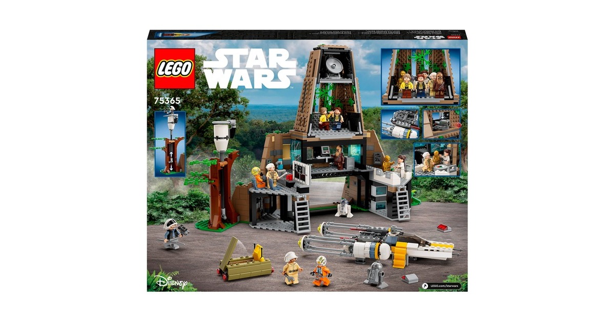 LEGO 75365 Star Wars Rebellenbasis auf Yavin 4, Konstruktionsspielzeug