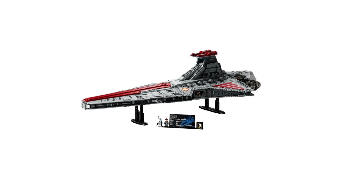 LEGO 75367 Star Wars Republikanischer Angriffskreuzer der Venator-Klasse, Konstruktionsspielzeug
