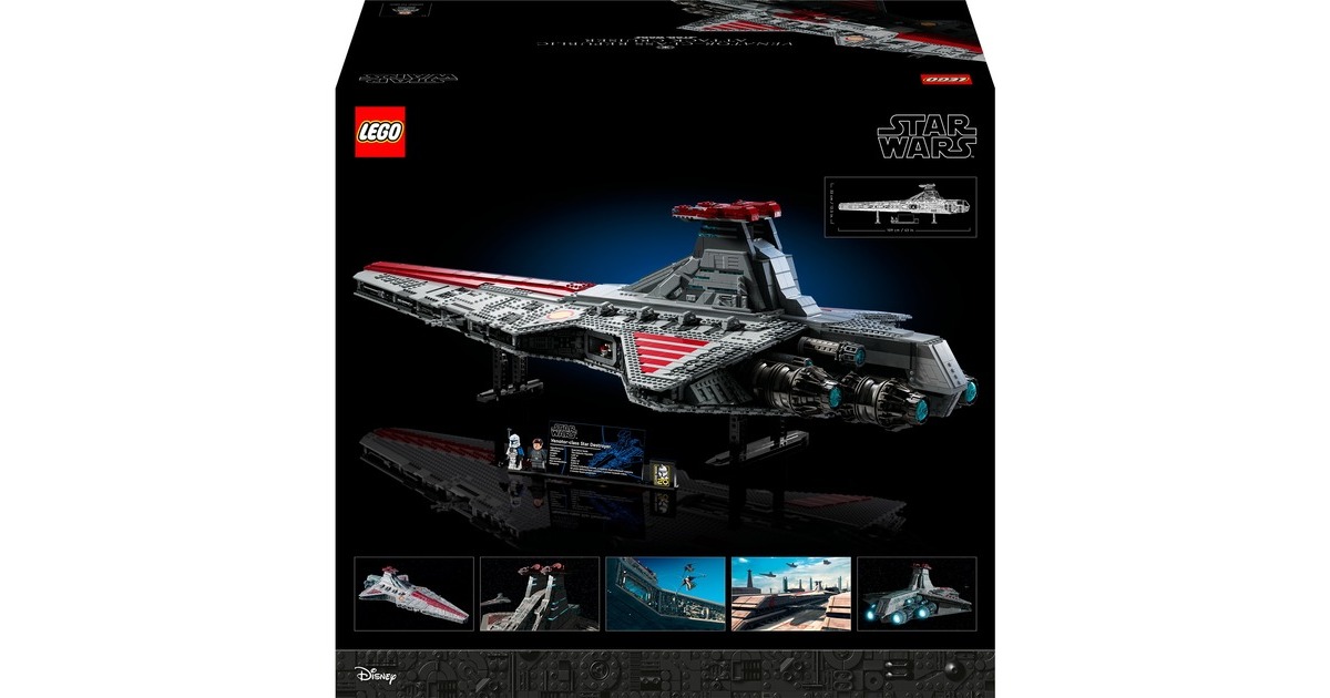 LEGO 75367 Star Wars Republikanischer Angriffskreuzer der Venator-Klasse, Konstruktionsspielzeug