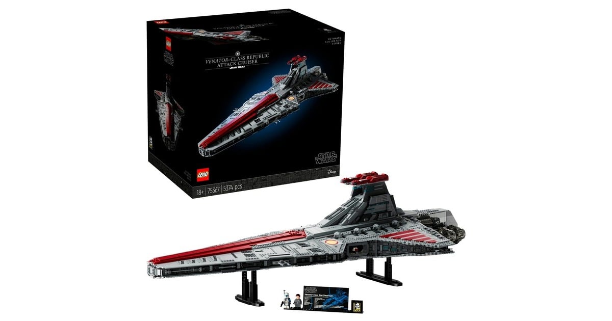 LEGO 75367 Star Wars Republikanischer Angriffskreuzer der Venator-Klasse, Konstruktionsspielzeug(Outlet)